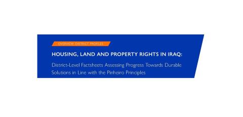 Housing, Land and Property Rights in Iraq – District Level Factsheets